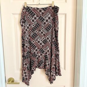 Red y2k vol 1 handkerchief skirt